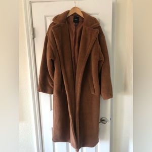 NWT Forever 21 teddy long coat